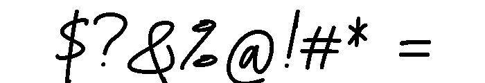 Kafine Bliss Font OTHER CHARS
