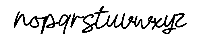 Kafine Bliss Font LOWERCASE