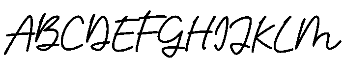 KafineBliss Font UPPERCASE