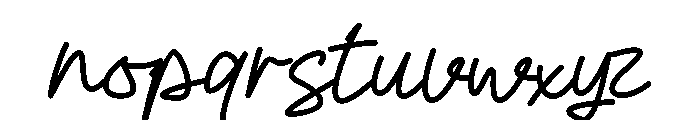 KafineBliss Font LOWERCASE