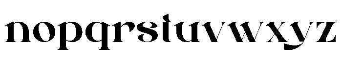 Kafteg Font LOWERCASE
