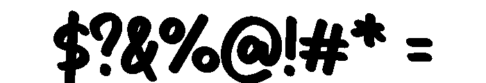 Kageyou Font OTHER CHARS