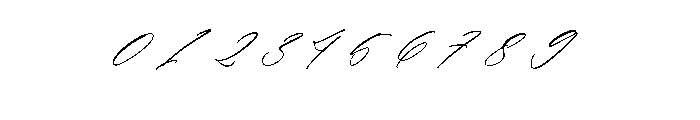 Kaithody Italic Font OTHER CHARS