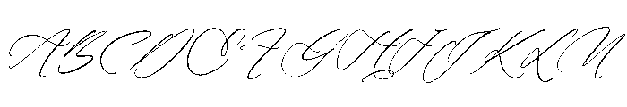 Kaithody Italic Font UPPERCASE