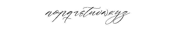 Kaithody Italic Font LOWERCASE