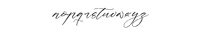 Kaithody Font LOWERCASE