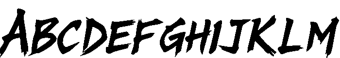 Kaizen Sakura Italic Italic Font UPPERCASE