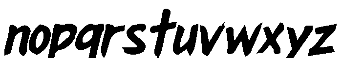 Kaizen Sakura Italic Italic Font LOWERCASE