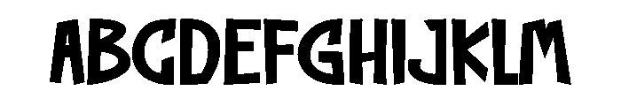 Kalgher Font UPPERCASE