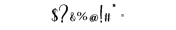 Kaliterang Font OTHER CHARS
