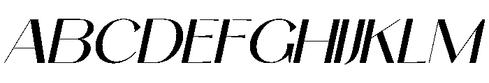Kalmera Oblique Font UPPERCASE