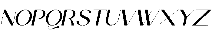 Kalmera Oblique Font UPPERCASE