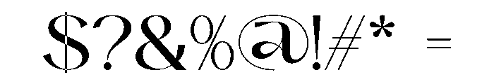 Kalmera Font OTHER CHARS