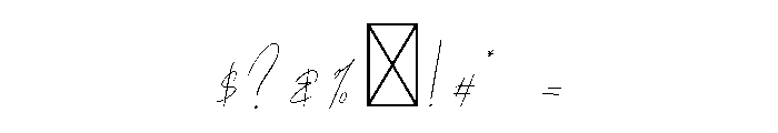 Kalorama Script Font OTHER CHARS