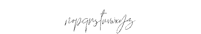 Kalorama Script Font LOWERCASE