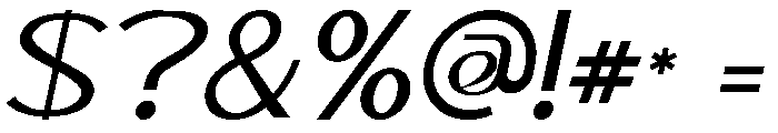 Kaltyer Italic Font OTHER CHARS