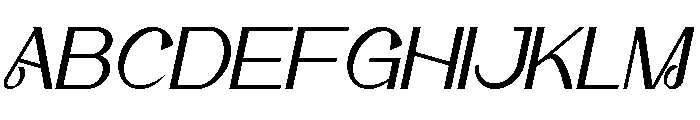Kaltyer Italic Font UPPERCASE