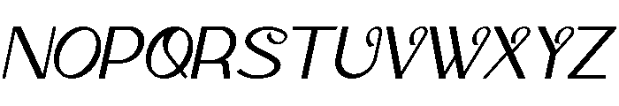 Kaltyer Italic Font UPPERCASE
