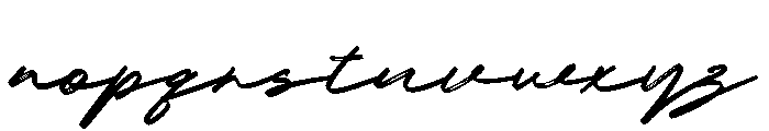 Kamaline Handbrush Regular Font LOWERCASE