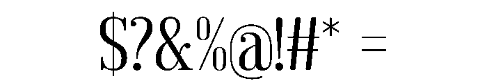 Kamary Regular Font OTHER CHARS