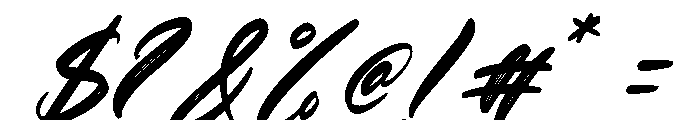 Kamella Italic Font OTHER CHARS