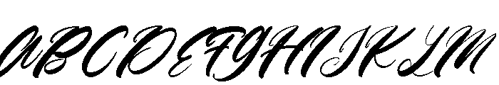 Kamella Italic Font UPPERCASE