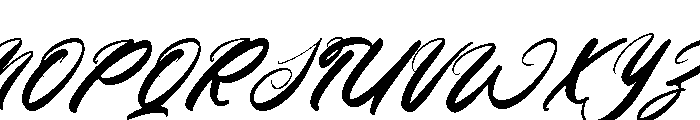 Kamella Italic Font UPPERCASE