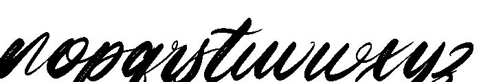 Kamella Italic Font LOWERCASE