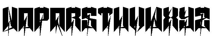 Kaminari Font LOWERCASE