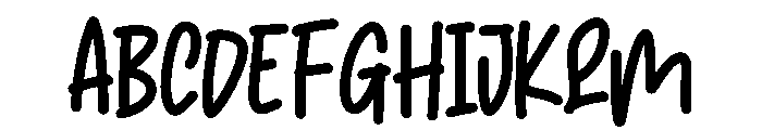 Kanbu Font UPPERCASE