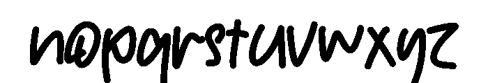 Kanbu Font LOWERCASE