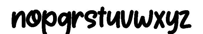 Kancil Font LOWERCASE
