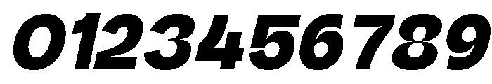 Kanile Black Italic Font OTHER CHARS