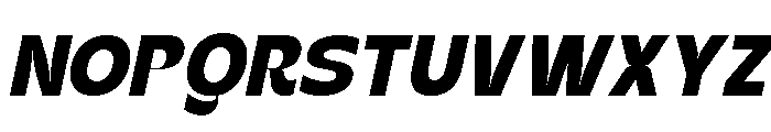Kanile Black Italic Font UPPERCASE