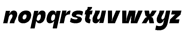 Kanile Black Italic Font LOWERCASE