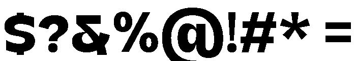 Kanile Black Font OTHER CHARS