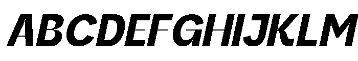 Kanile Bold Italic Font UPPERCASE