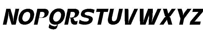 Kanile Bold Italic Font UPPERCASE