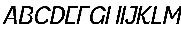 Kanile Italic Font UPPERCASE