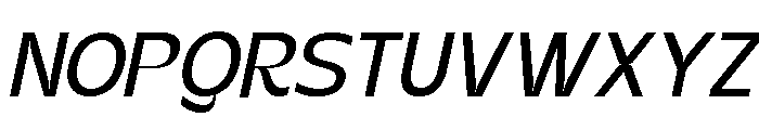Kanile Italic Font UPPERCASE