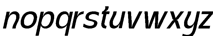 Kanile Italic Font LOWERCASE