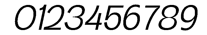 Kanile Light Italic Font OTHER CHARS