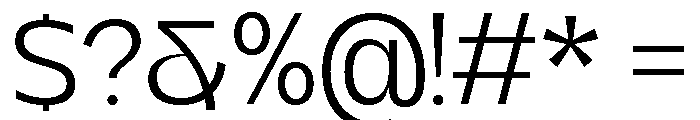 Kanile Light Font OTHER CHARS