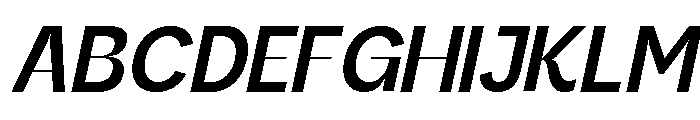 Kanile Medium Italic Font UPPERCASE