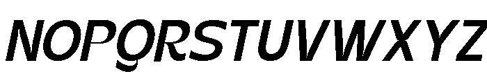 Kanile Medium Italic Font UPPERCASE