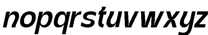 Kanile Medium Italic Font LOWERCASE