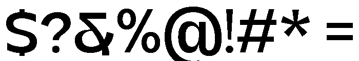 Kanile Medium Font OTHER CHARS