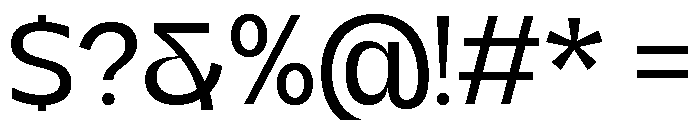 Kanile Regular Font OTHER CHARS
