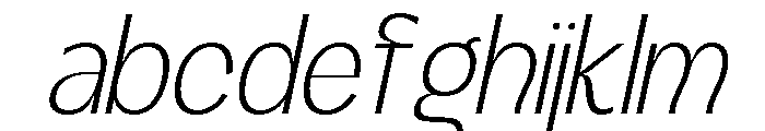 Kanile Thin Italic FONT