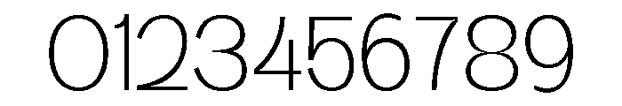 Kanile Thin Font OTHER CHARS